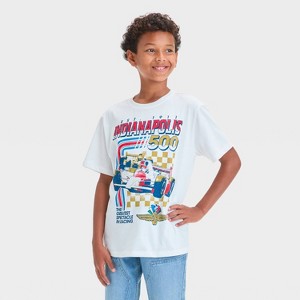 Boys' Indianapolis 500 Graphic T-Shirt - White - 1 of 4