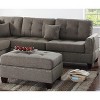 Maliang Modern Sectional Sofas with Cushion & Pillows, 3pcs Living Room Furniture, Reversible Chaise, Sofa And Ottoman - 4 of 4