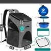 PetAmi Small Dogs Cats Backpack Carrier, Airline Approved Pet Ventilated Safety Strap Buckle for Hiking Travel Camping Outdoor - 2 of 4