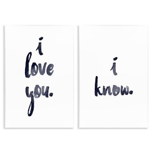 Stupell Industries Glam I Love You Phrase Wall Plaque Art - 1 of 4