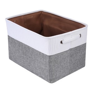 REGALWOVEN Fabric Collapsible Lightweight Open Storage Bins 15 x 10.2 x 9.8 Inch 3 Packs - 1 of 4
