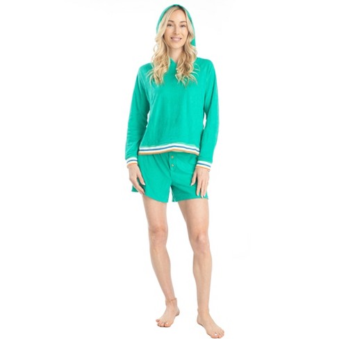 Ocean Pacific Womens Sunset Chaser Hoodie Short Set - image 1 of 4