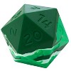 Gate Keeper Games Counter Attack Random Encounter 58mm D20-Green Swirl RPG Dice - 3 of 4