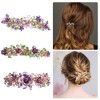 Unique Bargains Women's Rhinestones Hair Clips Accessories Hair Barrettes 3 Pcs - 2 of 4
