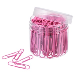 Unique Bargains Medium Metal Prevent Tearing Pages Home Office Paper Clip 100 Pcs - 1 of 4