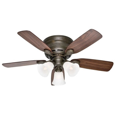 Hunter 51045 Low Profile Plus 42 Inch 5 Blade Quiet Ceiling Fan W