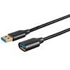 Monoprice USB & Lightning Cable - 10 Feet - Black | USB 3.0 A Male to A Female Premium Extension Cable - 2 of 4