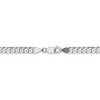 Black Bow Jewelry 4.5mm 14k White Gold Beveled Solid Curb Chain Necklace - 4 of 4
