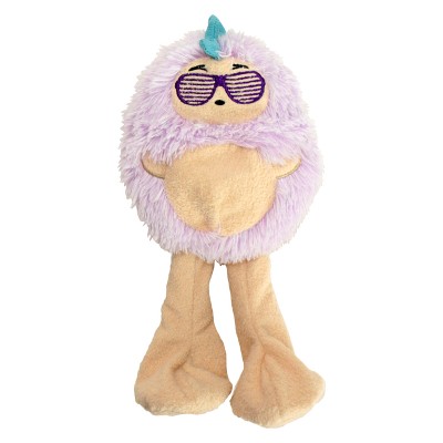 purple hedgehog dog toy
