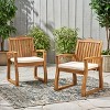 MAYEERTY KD Wooden Armchair - Knock-Down Design, Comfortable Armrests for Living Room & Reading Nook - 2 of 4