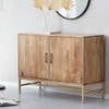 MH London Dottie 40" Solid Wood with Gold Metal Legs Sideboard - 4 of 4