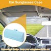 Unique Bargains Universal Car Sunglasses Case Magnetic Storage Box PU 6.69"x1.96" 1 Pcs - 2 of 4