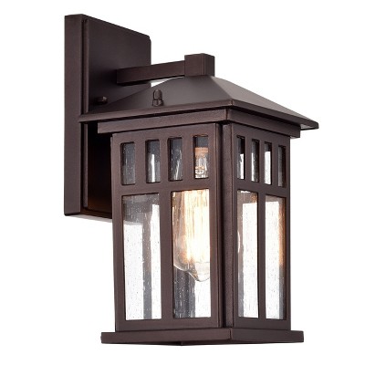 Chloe Lighting Jesse Transitional 1 Light Oil Rubbed Bronze Outdoor Wall Sconce 12" Height