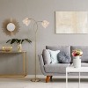 61" Meg Brushed Gold Metal Candlestick Floor Lamp with Rattan Shades - River of Goods: Dual Light, In-line Switch - 4 of 4