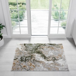 Luxe Weavers Marble Swirl Abstract Indoor Area Rug - 1 of 4