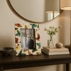 Decorative Colorful Butterfly Picture Frame - Modern Boho Photo Frame for Tabletop, Entryway Styling, or Bedroom Decor - Ivory & Blue - 2 of 4