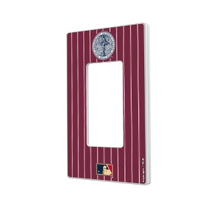 MLB Cooperstown East Teams Pinstripe Hidden-Screw Light Switch Plate for Single Rocker - 1 of 4