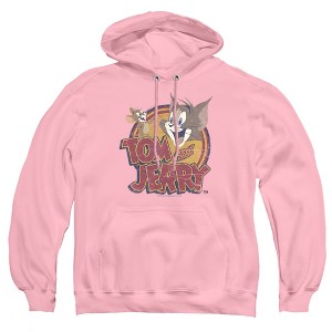Tom And Jerry Water Damaged Adult Pull-Over Hoodie - 1 of 4