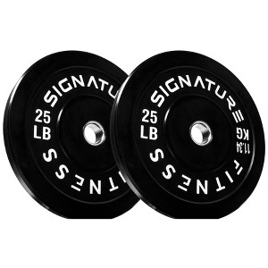 Kumasinova 2" Dia Olympic Weight Plates,Rubber Olympic Barbell Plates for Strength Training,Many Options - 1 of 4