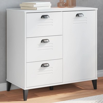 vidaXL Sideboard Storage Side Cabinet Living Room Furniture Solid Wood Pine