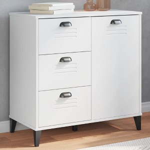 vidaXL Sideboard Storage Side Cabinet Living Room Furniture Solid Wood Pine - 1 of 2