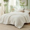 Fluffy Comforter Set Queen - Super Soft Faux Fur, Cream White, 3 Pieces, All Seasons Warm Plush Fleece Bedding - 2 of 4