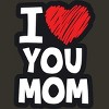 Junior's Design By Humans I Love You Mom Heart By solon2020 T-Shirt - 2 of 2