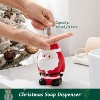 LunaLulinlk Christmas Soap Dispenser,Resin Soap Bottle with Lotion Pump,Countertop Soap Dispenser (Jolly Santa -Red) - 2 of 4