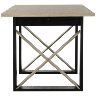 Park Avenue Inspired Light Grey Rectangular Wood Dining Table