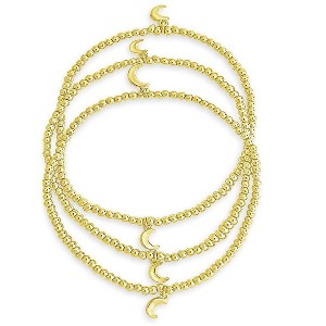 SHINE by Sterling Forever Adjustable Crescent Stretch Bracelet Set of 3 - 1 of 3