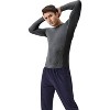 Anna-Kaci Active Men's Long Sleeve Performance Shirt with Seamless Stretch Fabric and Crew Neck Design - 3 of 4