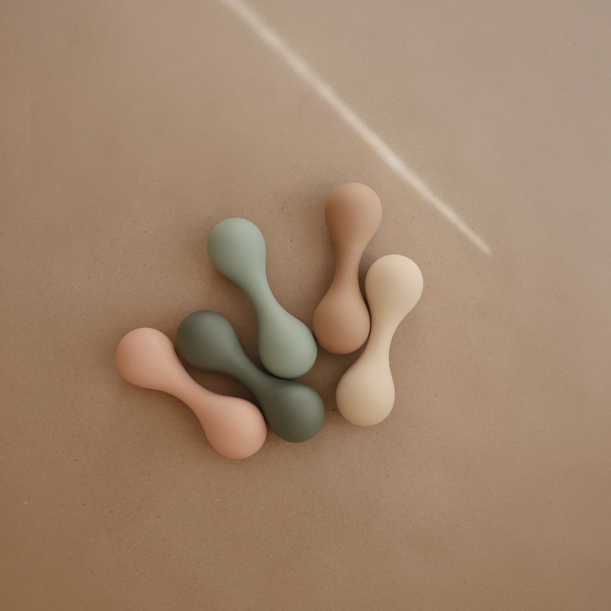 Mushie Silicone Baby Rattle Toy - thumbnail 3