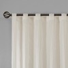 Contemporary Style Solid Crushed Window Panel Pair, Lightweight Sheer Fabric Light Filtering Window Panel for All Seasons - 4 of 4