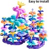 TEMI 165 PCS Flower Garden Building Toys for Toddler, Educational STEM Toy and Preschool Garden Play Set Flower Stacking Toys for Kids Age 3-8 - 2 of 3