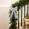 Northlight Tinsel 4-Loop Bow Christmas Decoration - 16" - Silver - 2 of 4