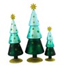 Cody Foster 15.0 Inch Festive Alpine Trees Green Christmas Decorative Tree Set , Christmas Decor Snowflakes  Winter (3PC) - 4 of 4