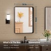 Keonjinn Framed Wall Mirror, Modern Rectangular Bathroom Vanity Mirror, Wall Mounted - 3 of 4