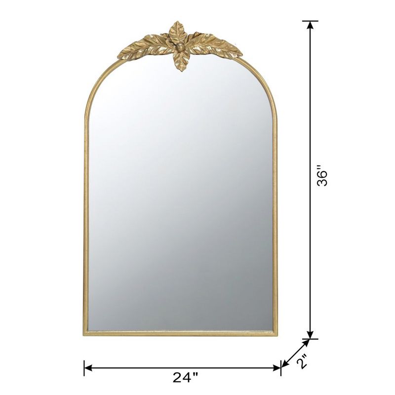 Brenda Anthropologie Wall Mirror,Baroque Inspired Wall Decor Mirror,Arch Mirror with Rectangular Gleaming Primrose Framed Mirror-The Pop Home, 4 of 8