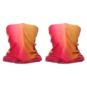 Unique Bargains Breathable Cycling Sunscreen Bandana Neck Gaiter Face Masks 2 Pcs - 1 of 4
