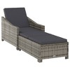 vidaXL Sun Lounger Dark Grey, Grey - 2 of 4