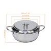 20cm Stainless Steel Tempura Fryer ¨C 304-Grade, Japanese-Style Deep Fry Pan with Lid & Thermometer - 3 of 4