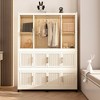 Portable Wardrobe Closet Storage Organizer for Clothes,Clothes Dresser,12 Magnetic Doors-12 Cubes & 1 Hanging Rod,6 pcs hangers - 4 of 4