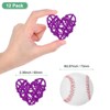 Unique Bargains Heart Shaped Wicker Rattan Decorative DIY Crafts Balls 2.4 Inch 12 Pcs - 2 of 4