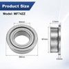 Unique Bargains Durable Chrome Steel Multipurpose Use Flanged Ball Bearing 4 4mm x 7mm x 2.5mm - 3 of 4