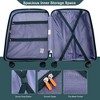 URECOVER NEW Lightweight Hardshell Luggage Set, Double Spinner Wheels, 3-Piece PP Suitcase with TSA Lock (20/24/28), Green - 4 of 4