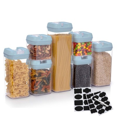 Cheer Collection Set Of 4 65oz Airtight Food Storage Containers (black) :  Target