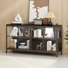 Famapy Black Tempered Glass Display Cabinet Illuminating Your Home with Style and Function - 2 of 4