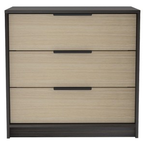NicBex 3 Drawers Dresser for Bedroom,Modern Style Wooden Drawers with Black Handle,Dressers for Kids Room,Living Room,Entry and Hallway - 1 of 4