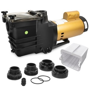 XtremepowerUS 1.5HP High Flow Dual Speed Swimming Pool Pump In Ground Pool Filter Inground Super Flow - 1 of 4