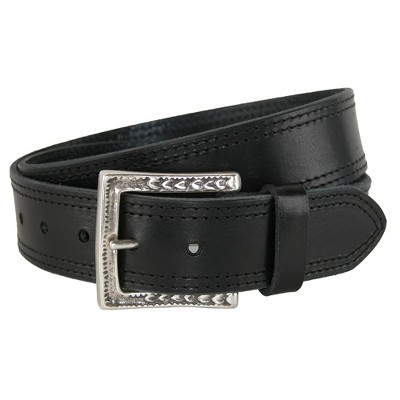 Dark Brown Suede Belt, Soho Buckle (Gold)